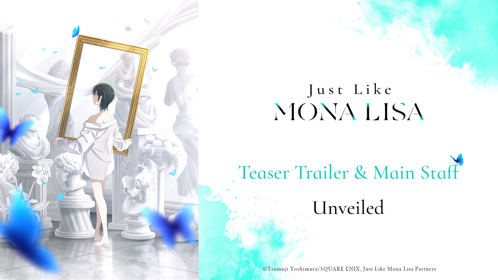 Anime "Just Like Mona Lisa" Teaser Trailer Revealed! Chika Anzai Cast as Protagonist Arima Hinase, with Cast Comment Released!