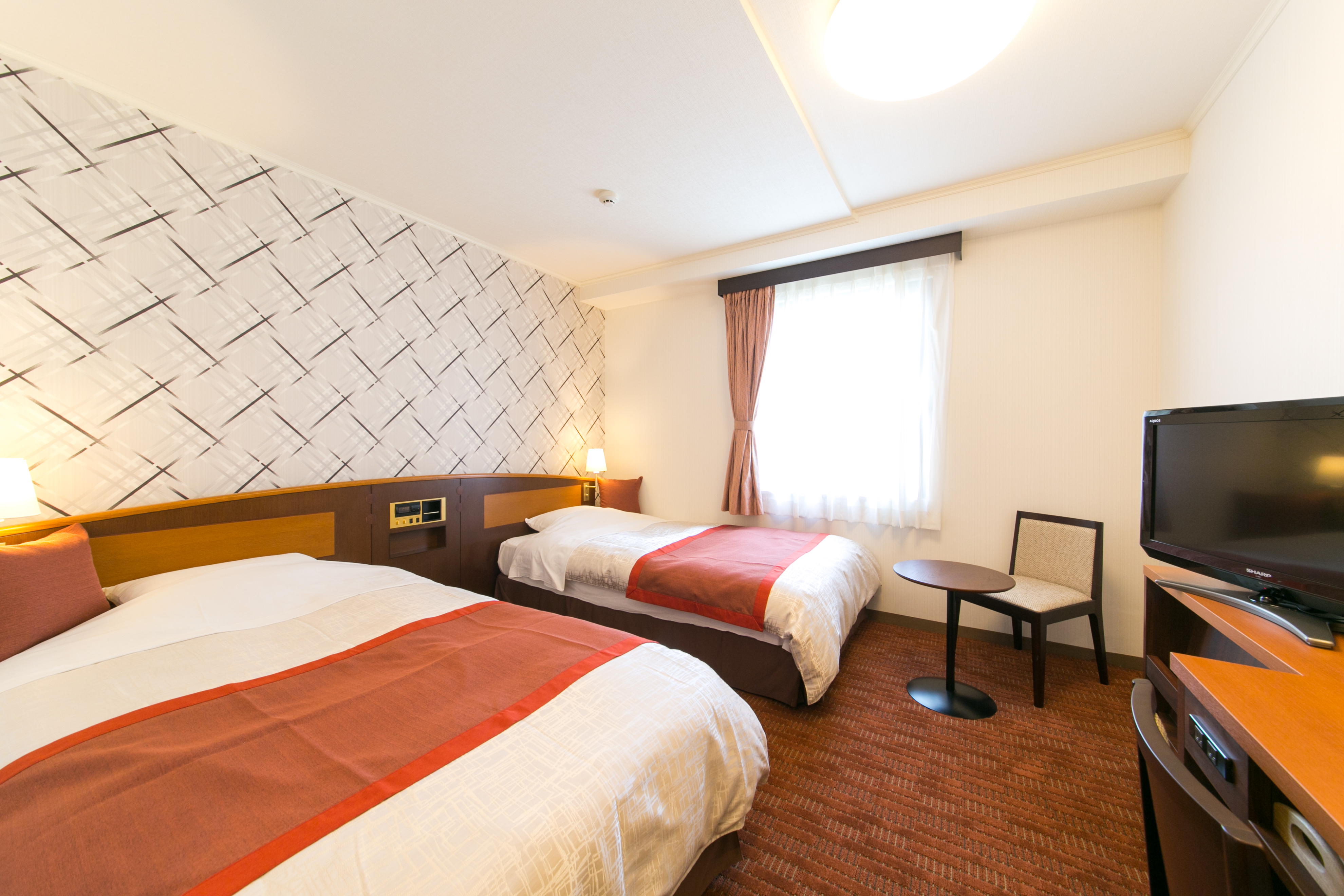 Hotel New Ueno的雙床房